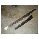 HAND SAW AND 4 FT LONG 2-MAN SAW BLADE