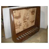 12 GUN PINE RIFLE RACK  - -