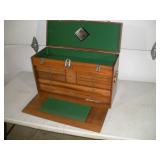 OAK H.GERSTNER & SONS MACHINIST TOOL CHEST - -