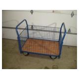 METAL DOCK CART W/REMOVABLE SIDES 39X29X36