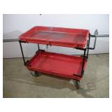 METAL FRAMED PLASTIC SHOP CART