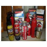 FIRE EXTINGUISHERS CONTENTS OF SHELF