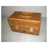 15 IN THOMAS OAK HOBBY TOOLBOX