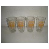 (4) PONTIAC FIERO DRINKING GLASSES