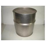 US STEEL STAINLESS STEEL 6 GAL DRUM W/ LID