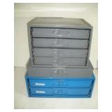 DURHAM AND FASTENAL METAL PARTS ORGANIZERS