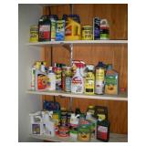 GARDEN PRODUCTS CONTENTS OF SHELVES