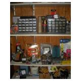 PARTS ORGANIZERS & HARDWARE - CONTENTS OF SHELVES