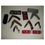 ASSORTED LOCK BLADE KNIVES