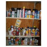 ADHESIVES, SOLVENTS & LUBES CONTENTS OF SHELVES