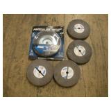 (4) NORTON 7 IN GRINDING WHEELS W/