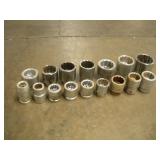 1 IN DRIVE SOCKETS - LARGEST 2 3/8 IN --