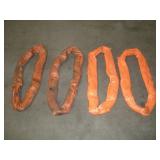 (4) AMICK 3 FT POLYESTER SLINGS 40,000 LB CAP