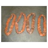 (4) AMICK 3 FT POLYESTER SLINGS 40,000 LB CAP