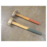 (2) 6LB BRASS MALLETS