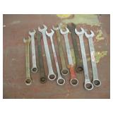(10) LARGE ASSORTED COMBINATION WRENCHES