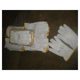 (24 PAIR) LEATHER WORK GLOVES SIXE 3XL
