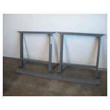 SET OF 2 WORKSMART METAL WORKBENCH LEGS