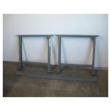SET OF 2 WORKSMART METAL WORKBENCH LEGS