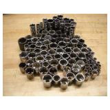 ASSORTED 1/4 & 3/8 DRIVE SOCKETS-MADE IN USA