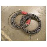 (2) ROLLS 3/8 IN WIRE ROPE