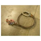 4-LEG LEAD WIRE ROPE SLING 1/2 IN THICK