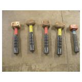 (5) PROTO & OTHER BRASS MALLETS