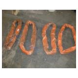 (4) AMICK 3 FT POLYESTER SLINGS 40,000 LB CAP