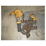 HARRINGTON 1 1/2 TON RACHETING CHAIN HOIST