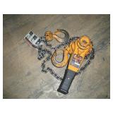 HARRINGTON 1 1/2 TON RACHETING CHAIN HOIST