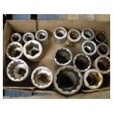 ASSORTED 1 IN DRIVE SOCKETS- WRIGHT, WILLIAMS &
