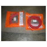 (2) 25 FT BRAIDED RUBBER TORCH CABLES --
