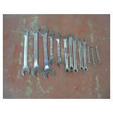 ASSORTED COMBINATION WRENCHES- MADE IN USA--