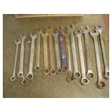 (15) LARGE ASSORTED COMBINATION WRENCHES