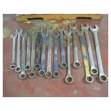 (15) LARGE ASSORTED COMBINATION WRENCHES