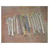(15) LARGE ASSORTED COMBINATION WRENCHES