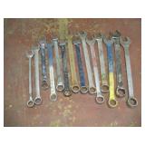 (15) LARGE ASSORTED COMBINATION WRENCHES