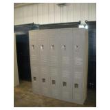 REPUBLIC 5 FT METAL STORAGE LOCKERS 60X15X72