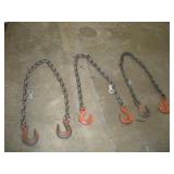 (3) 4 FT TOW CHAINS  12,000 LB CAPACITY