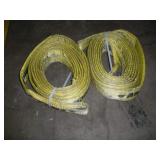 (2) AMICK 20 FT NYLON SLINGS 11,000 LB CAPACITY
