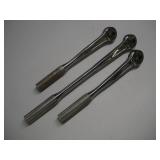 (3) WILLIAMS 1/2 DRIVE RATCHETS - LONGEST 10 IN