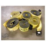 (6)TRACTOR TRAILER/FLATBED NYLON STRAPS - -