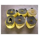 (6)TRACTOR TRAILER/FLATBED NYLON STRAPS - -