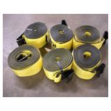 (6)TRACTOR TRAILER/FLATBED NYLON STRAPS - -
