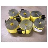 (6)TRACTOR TRAILER/FLATBED NYLON STRAPS - -