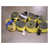 (8)TRACTOR TRAILER/FLATBED NYLON STRAPS - -