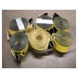 (6)TRACTOR TRAILER/FLATBED NYLON STRAPS - -