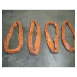 (4) AMICK 3 FT POLYESTER SLINGS 40,000 LB CAP