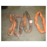 (4) AMICK 3 FT POLYESTER SLINGS 40,000 LB CAP
