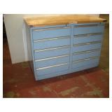 STOR-LOC 10 DRAWER BUTCHER BLOCK TOP--